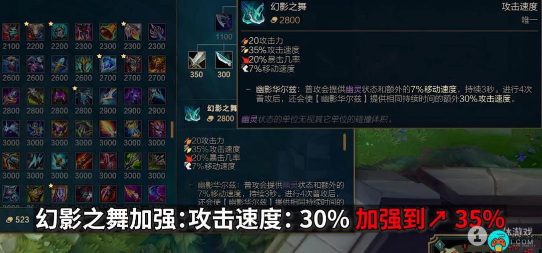英雄联盟PBE13.12版本绿叉加强介绍