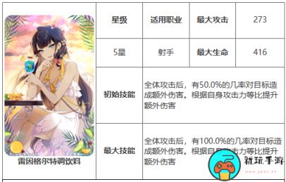 《第七史诗》雷茵格尔特调饮料有什么用