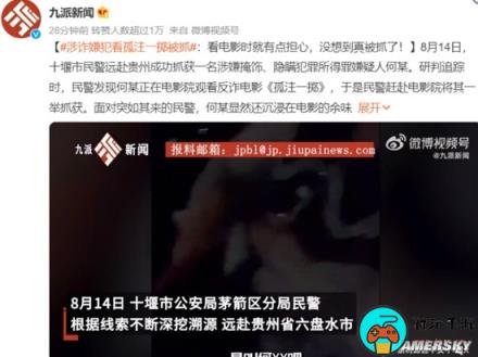 涉诈嫌犯看《孤注一掷》被抓：还在电影剧情中没回过神