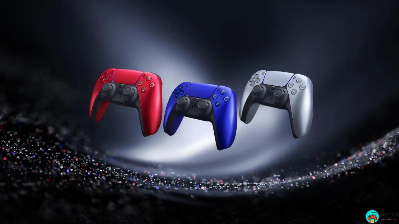 PS5主机外壳和手柄新配色：火山红、钴晶蓝、亮灰银