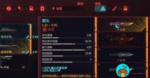 《赛博朋克2077》猎头小刀怎么获得