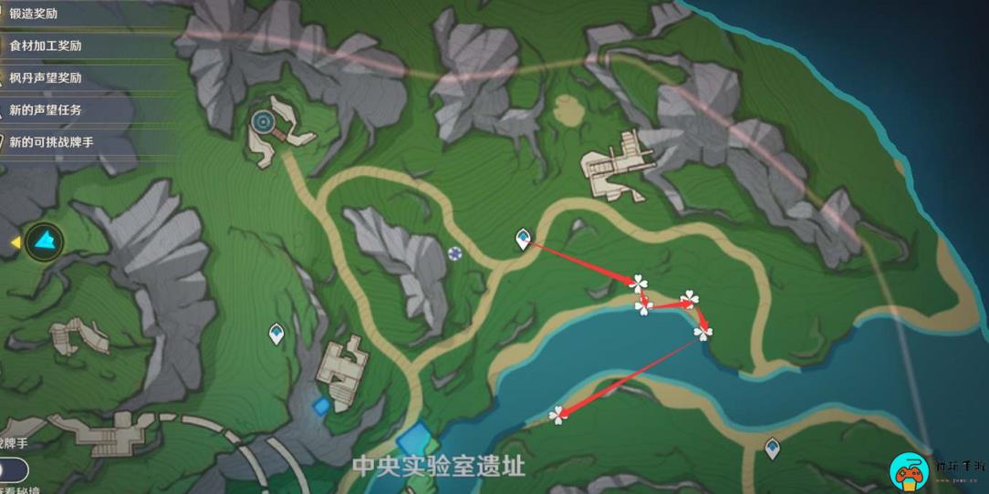 《原神》4.1幽光星星采集路线图一览