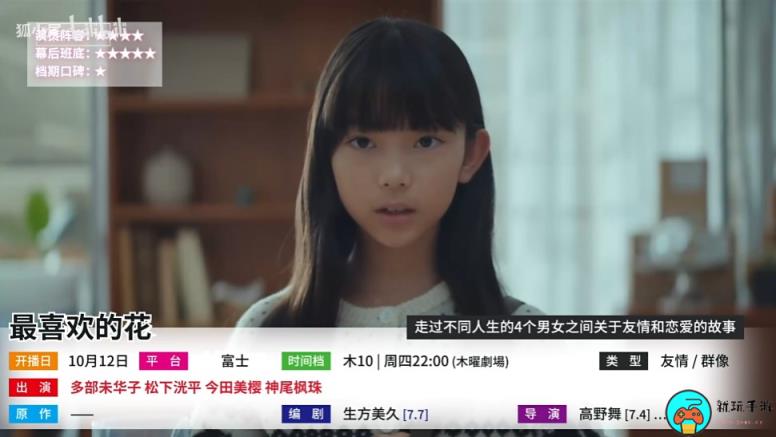 《最喜欢的花》日剧什么时候播出