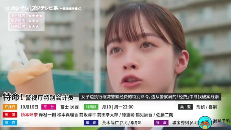 《特命! 警视厅特别会计员》日剧什么时候播出