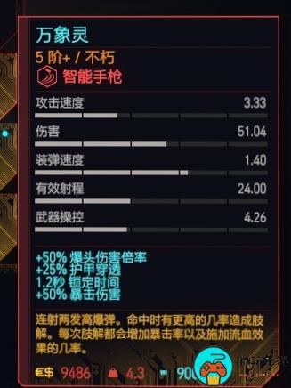 《赛博朋克2077》手枪推荐排行榜及获取方法一览