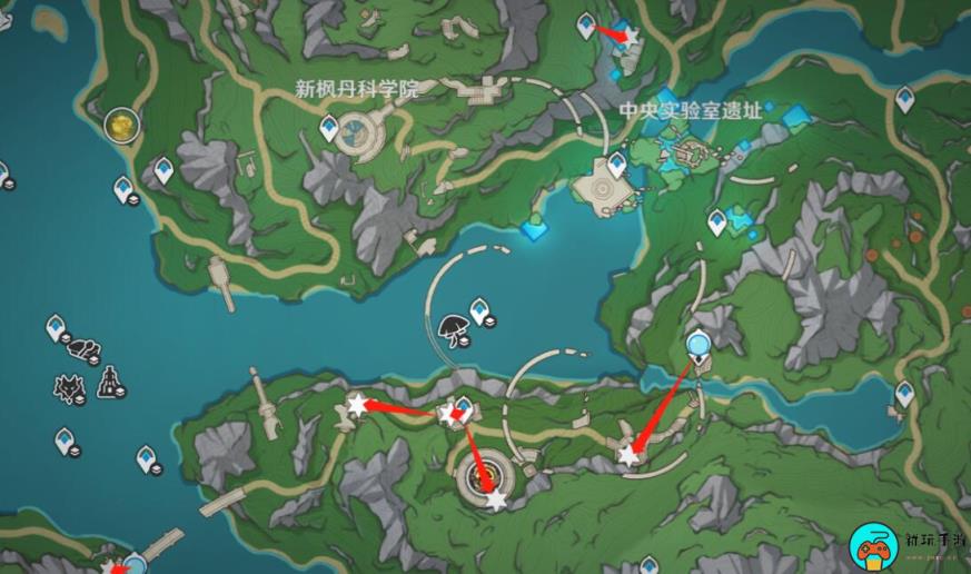 《原神》4.1六处密图函位置