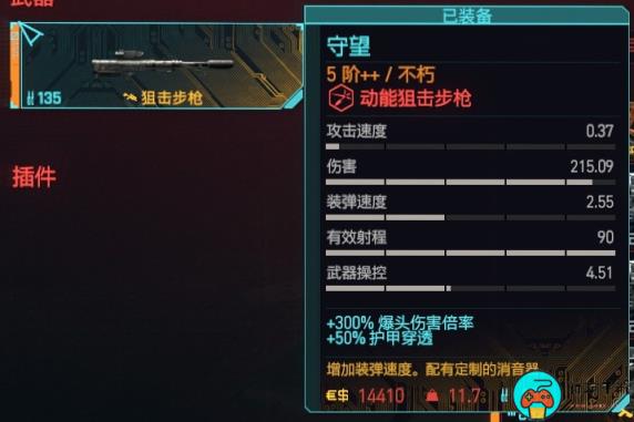 《赛博朋克2077》狙击步枪推荐排行榜一览